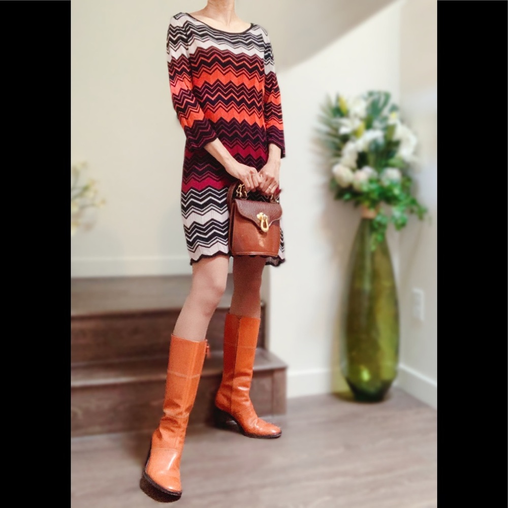 Fall Rayon Knit Mini Dress - Picture 4 of 7